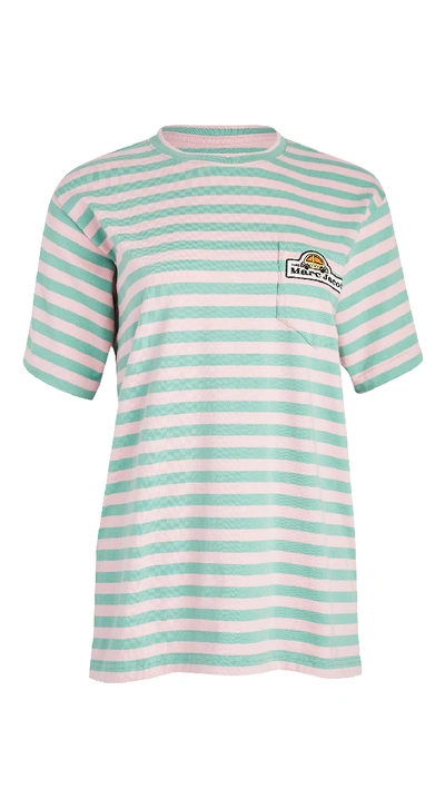 Shop The Marc Jacobs The Surf Tee In Pink/green
