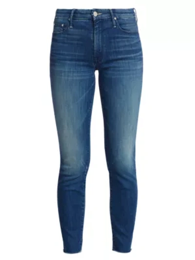 Shop Mother The Looker Skinny Ankle Jeans In Squeeze It