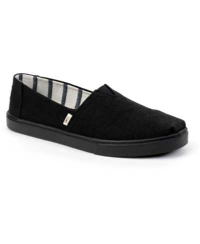 Shop Toms Women's Alpargata Cupsole Slip-on Sneakers In Black