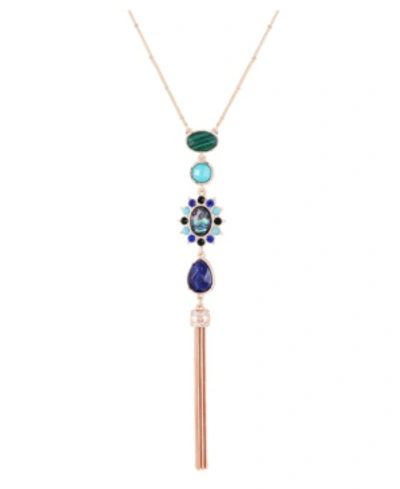 Shop T Tahari Spring Romance Y Necklace In Gold