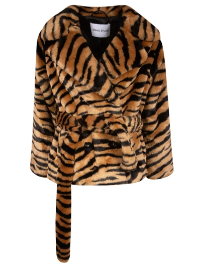 Shop Stand Studio Tiffany Jacket In Classic Tiger