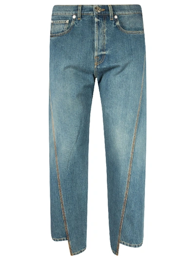 Shop Lanvin Straight Jeans In Light Blue