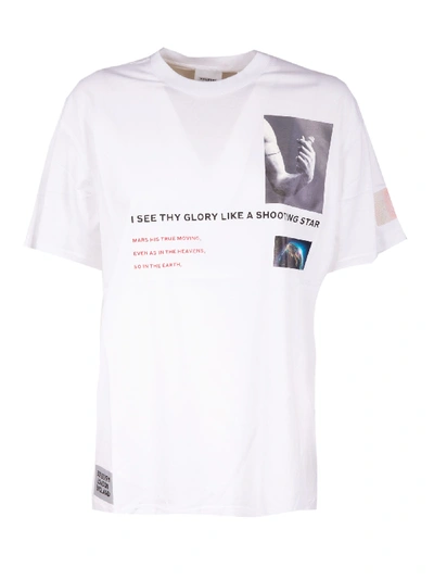Shop Burberry Shooting Star T-shirt In White