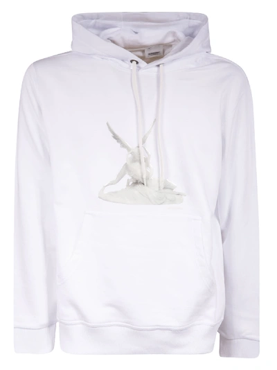 Shop Burberry Shawn Hoodie In White