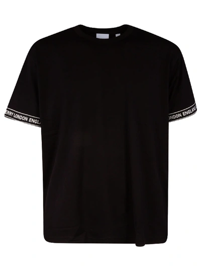 Shop Burberry Teslow T-shirt In Black