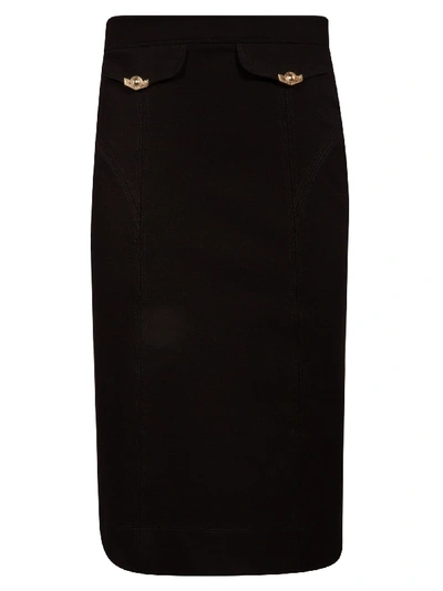 Shop Versace Jeans Couture Mid-length Skirt In Black