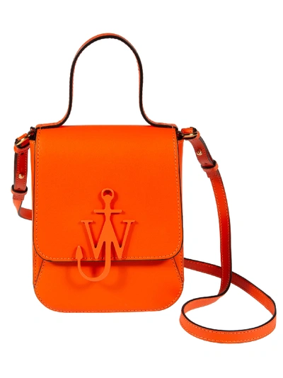 Shop Jw Anderson Top Handle Anchor Shoulder Bag In Orange