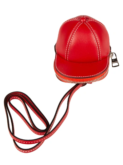 Shop Jw Anderson Nano Cap Shoulder Bag In Cherry