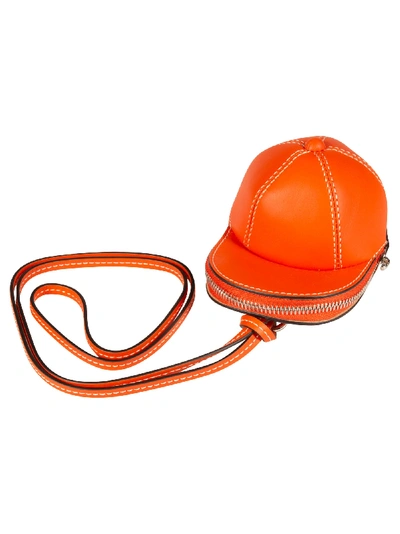 Shop Jw Anderson Nano Cap Shoulder Bag In Orange