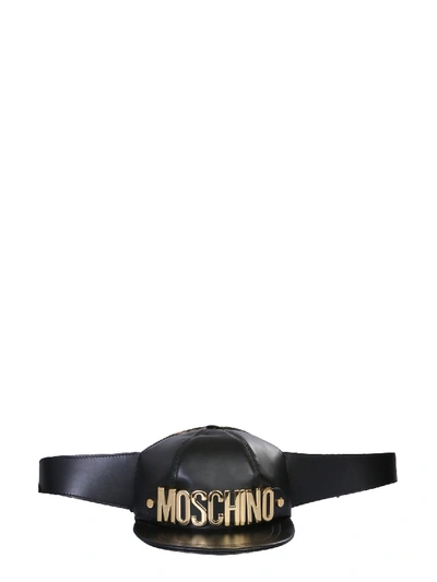 Shop Moschino Basket Cap Pouch In Nero