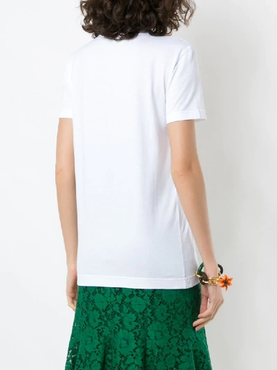 Shop Dolce & Gabbana Fruit-print Slim-fit T-shirt In White