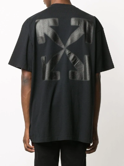 Shop Off-white Blurred Monalisa Print T-shirt In Black