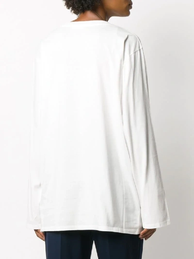 Shop The Row Autie Long-sleeved Cotton T-shirt In White