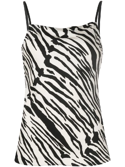 Shop Calvin Klein Zebra Print Vest In Black