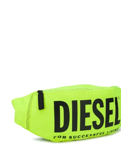 Shop Diesel Teen Logo Belt Bag In Yellow