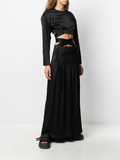 Shop Ambush Two-piece Long Dress In Black