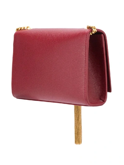 Shop Saint Laurent Small Kate Shoulder Bag In Red