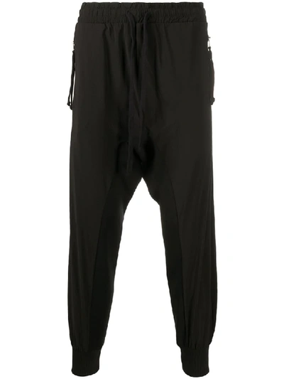 Shop Thom Krom Drop-crotch Casual Trousers In Black