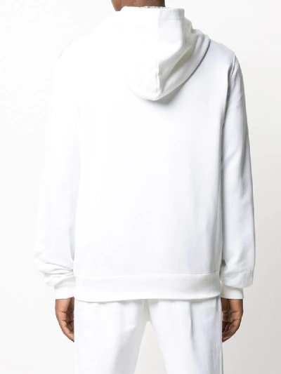 Shop Dolce & Gabbana Logo-patch Hoodie In White