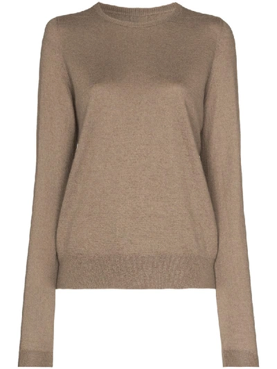 Shop Rick Owens Boiled Cashmere Sweater In Neutrals
