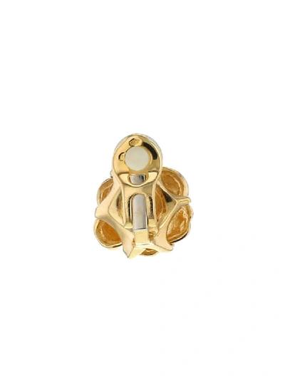 Pre-owned Chanel Kamelien-ohrringe In Gold