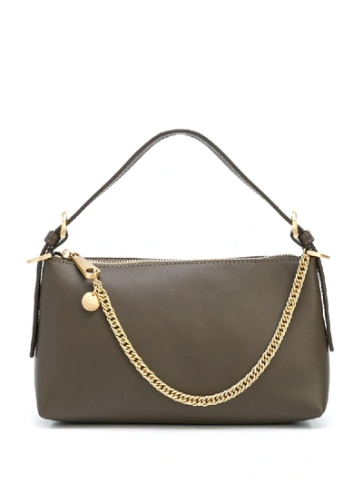 Shop Zac Zac Posen Chain-detail Shoulder Bag In Brown
