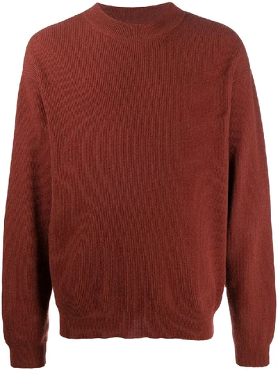 Shop Nanushka Duane Ribbed Jumper In Red