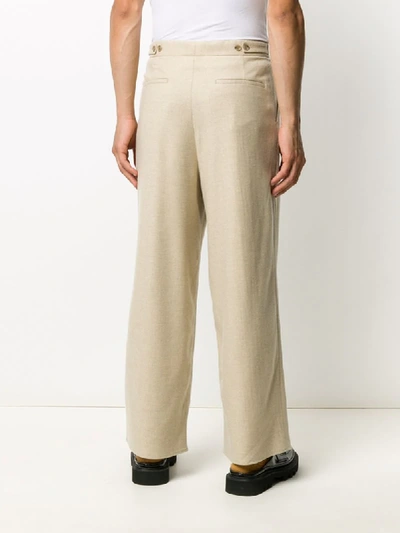 Shop Nanushka Eetu Tailored Trousers In Neutrals