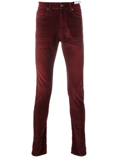 Shop Diesel D-amny Skiny Jeans In Red