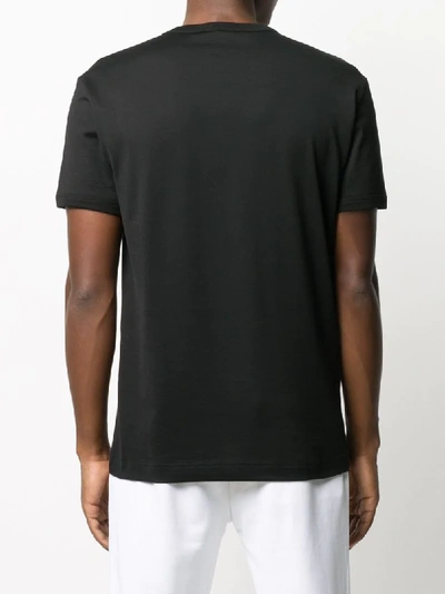 Shop Dolce & Gabbana Logo-embroidered T-shirt In Black