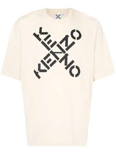 X logo 印花T恤 