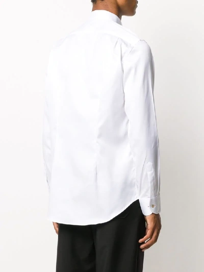 Shop Paul Smith Pleated-bib Cotton Shirt In White