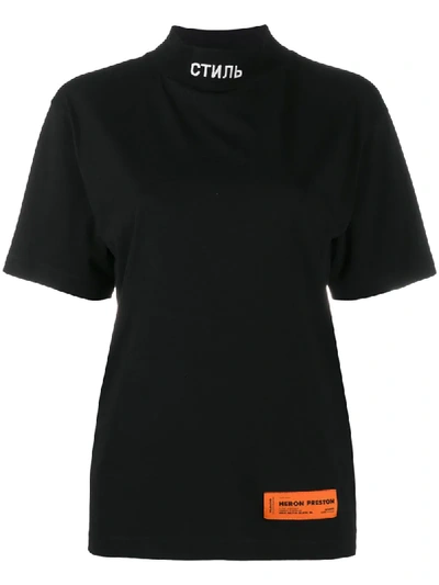 Shop Heron Preston High-neck T-shirt In Black
