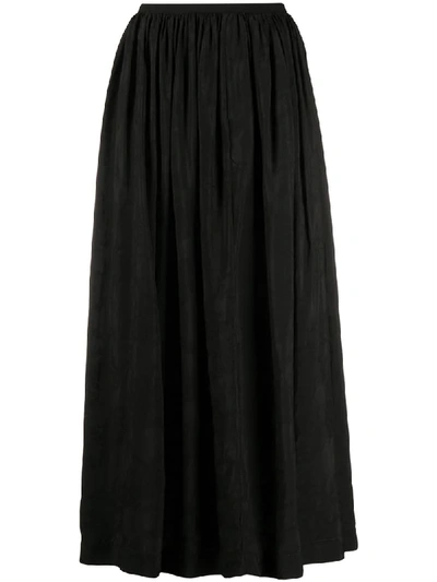 Shop Uma Wang Elasticated Waist Skirt In Black