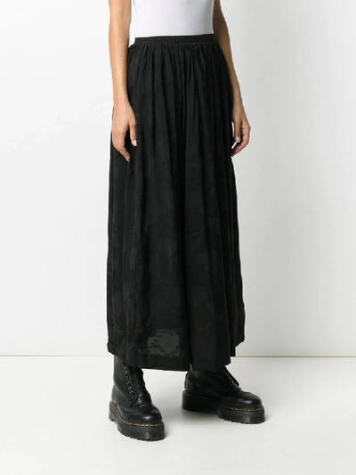 Shop Uma Wang Elasticated Waist Skirt In Black