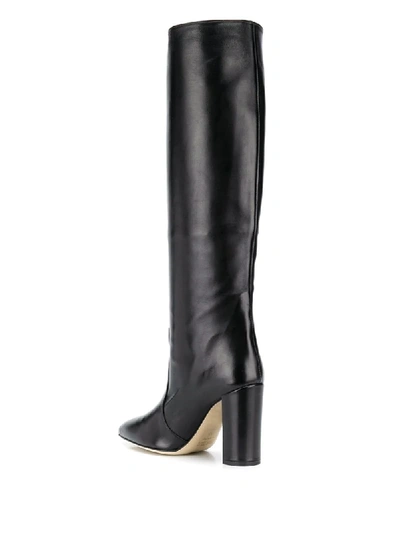 Shop Paris Texas Knee-length Pointed Boots In Black