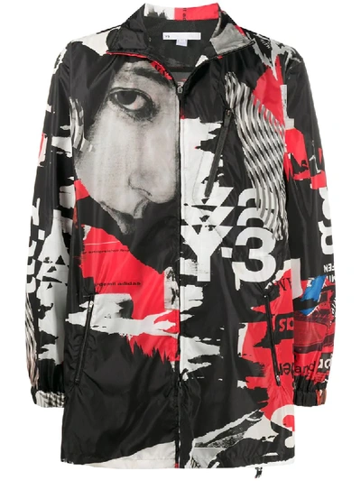 Shop Y-3 Ch1 Graphic-print Track Jacket In Red