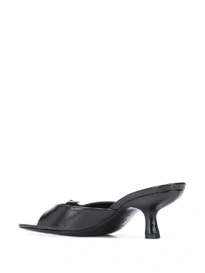 Shop By Far Erin 50mm Sandals In Black