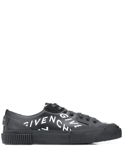 Shop Givenchy Tennis Light Low-top Sneakers In Black