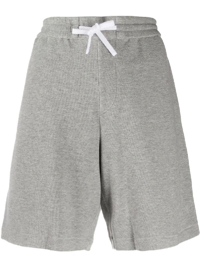 Shop Theory Drawstring Waist Shorts In Grey