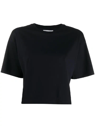 Shop Acne Studios Cropped T-shirt In Black