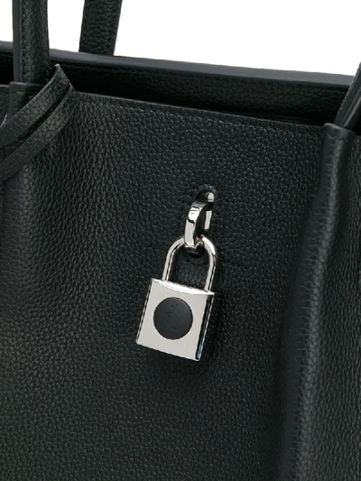 Shop Lanvin Padlock-detail Tote-bag In Black