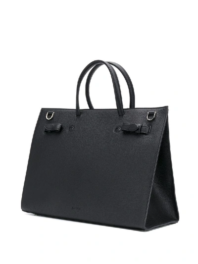 Shop Lanvin Padlock-detail Tote-bag In Black