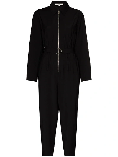 Shop Tibi Corset-detail Boilersuit In Black
