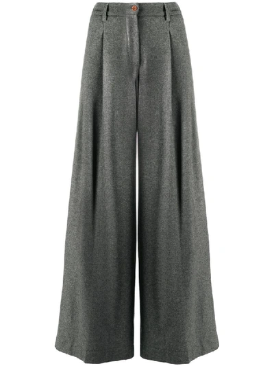 Shop Jejia Wide-leg Tailored Trousers In Grey