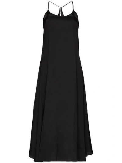 Shop Lvir Maxi-length Slip Dress In Black