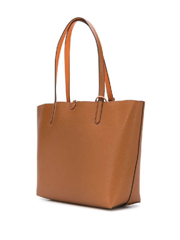 Lauren Ralph Lauren Reversible Logo Tote Bag In Brown | ModeSens