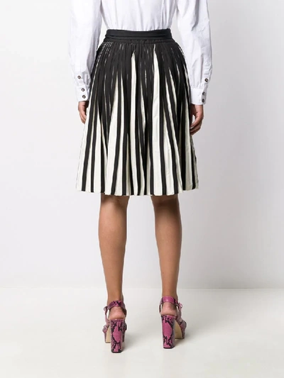 Pre-owned Gucci Pleated A-line Skirt In Black