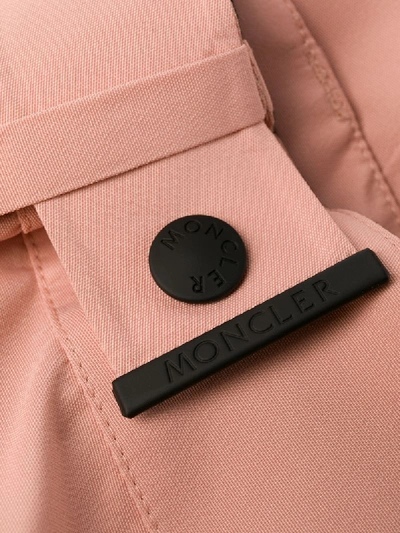 Shop Moncler Gore-tex Two-tone Loose Trousers In Pink