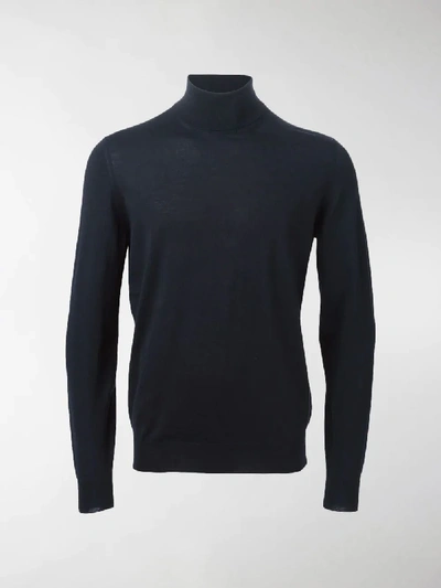 Shop Drumohr Turtle Neck Sweater In Blue